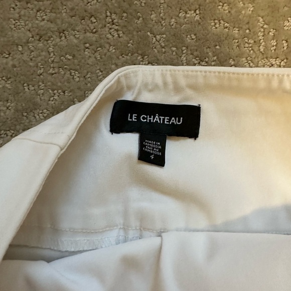 le chateau Pants - Le Château White cropped pants